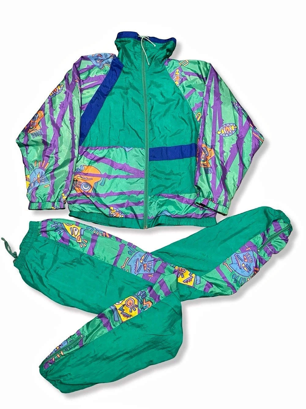 Vintage 80s/90s Misty Mountain Windbreaker Tracksuit